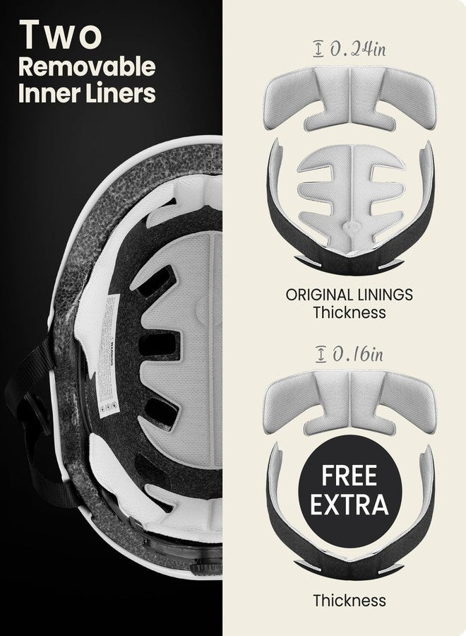 OutdoorMaster Skateboard Cycling Helmet - Two Removable Liners Ventilation Multi-Sport Scooter Roller Skate Inline Skating for Kids, Youth & Adults - Image 3